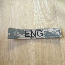 MILITARY PATCH Digital Camo HOOK AND LOOP ACU TAPE WITH NAME ENG