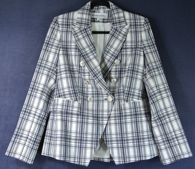 NEW, Veronica Beard Miller Herringbone Tweed Dickey Jacket Sz 8 #SJ1808