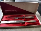Prelude by International Sterling Silver Steak Carving Set 2p With Box