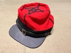 New ListingCIVIL WAR CONFEDERATE CSA ARTILLERY LIEUTENANT OFFICER KEPI CAP-XLARGE