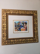 Itzchak Tarkay Tea At Dusk 57/300 Limited Edition Serigraph Framed