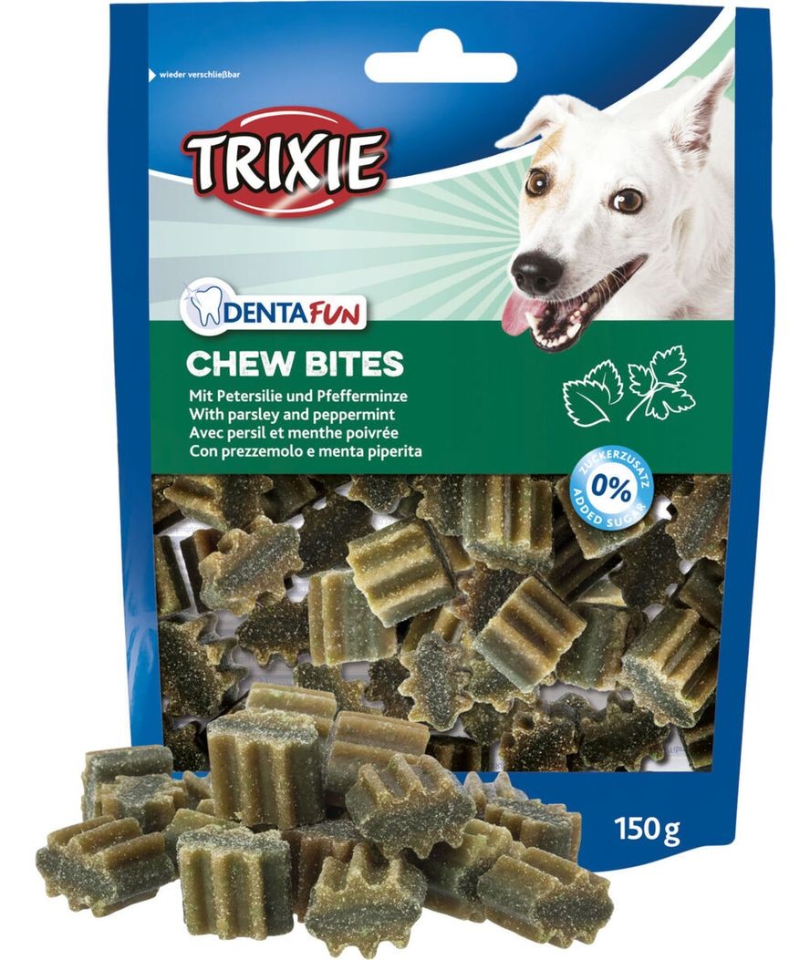 Trixie Dentafun Chew Bites con Menta 150g x 10 | Pulizia Denti Cane