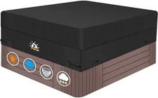 Hot Tub Cover - 600D Spa 85 x 85 Inch, Senior Black - 85 x 85 Inch Open Box