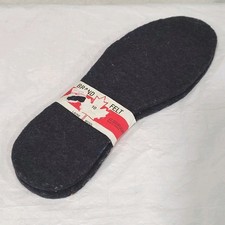 Brand Felt Insoles Replacement Boot Inserts Size 10 Men Made Canada Laine Wool