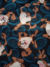 looney tunes taz fun fabric black 12 by 11 inch 1pc new
