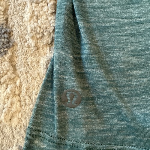 Lululemon &Go Take-Off Tee Damen 4 grün Top Flatterärmel meliert Gymcore - Bild 9 von 11