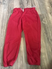 Red Softball Pants Alleson Kids Size S