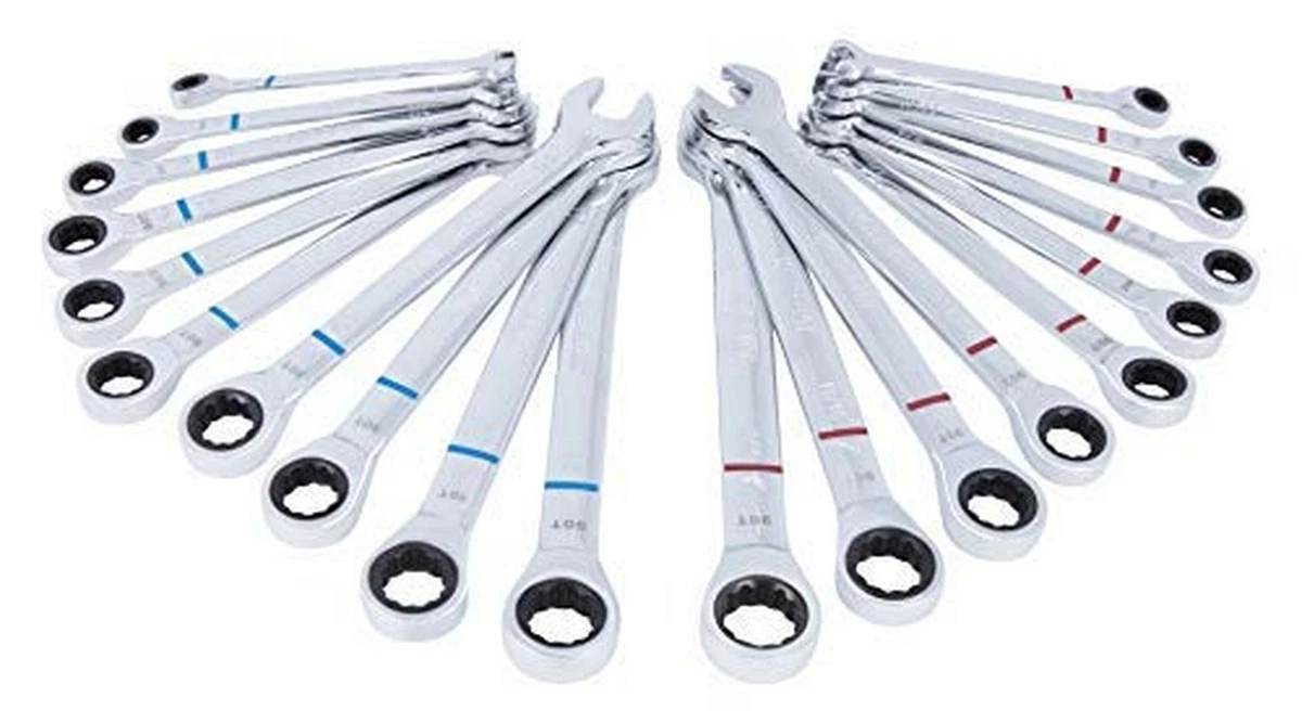 Kobalt 20 Piece Standard SAE and Metric Combination Ratchet Wrench Set
