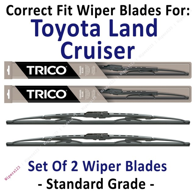 Wiper Blades 2pk Standard Wipers fit 19701977 Toyota Land Cruiser