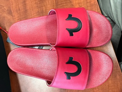 true religion slides men Red/Black Size 11 - Tried on only | eBay