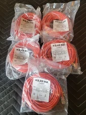 Red Cat5e Patch Cord RJ45 CAT5e Ethernet Cable 20ft, 5pk