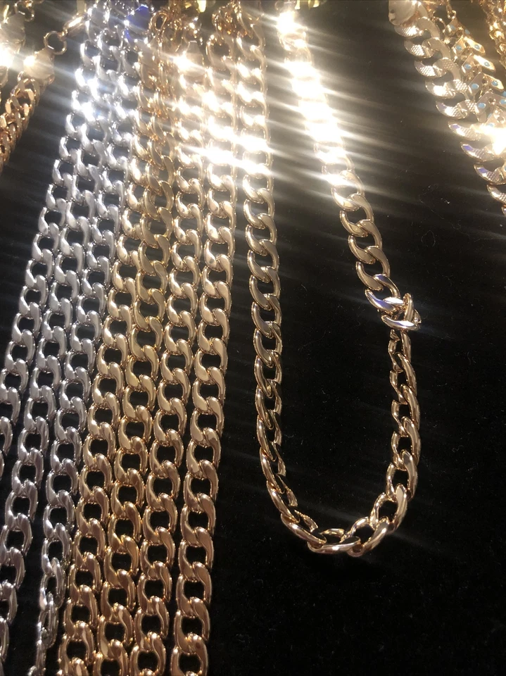 Cuban Link Anklet 14K Gold Filled Women Fashion Jewelry Foot Bracelet 10" - Image 3 of 4