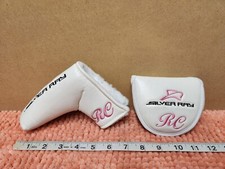 Ray Cook Silver Ray Ladies Putter HeadCovers Mallet  Blade HeadCover White NEW