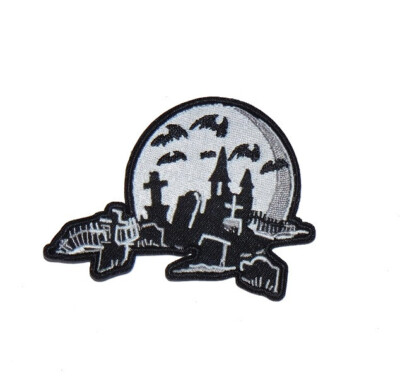 Aufnäher / Patch - Graveyard - ( gestickt ) Friedhof Gothic Horror Punk Grave