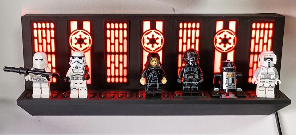 Star Wars LEGO minifig suporte de exibição de parede com iluminação LED RGB - Imagem 3 de 4