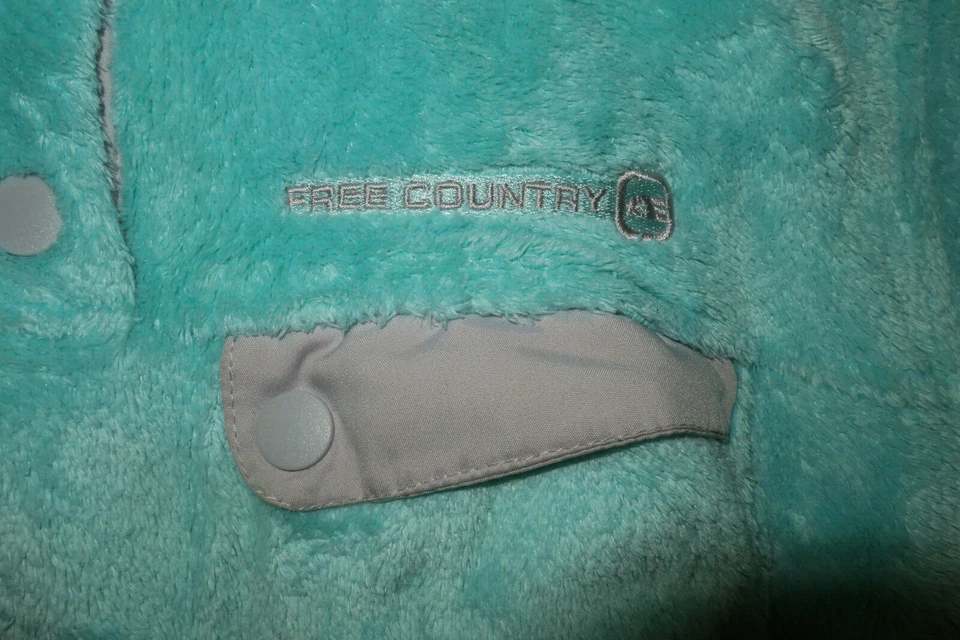 L YOUTH ❤FREE COUNTRY❤ SUÉTER CÁRDIGAN❤️ TERCIOPELO VERDE ❤️SÚPER SUAVE HINCHADO CÁLIDO❤️ Foto 3 de 4