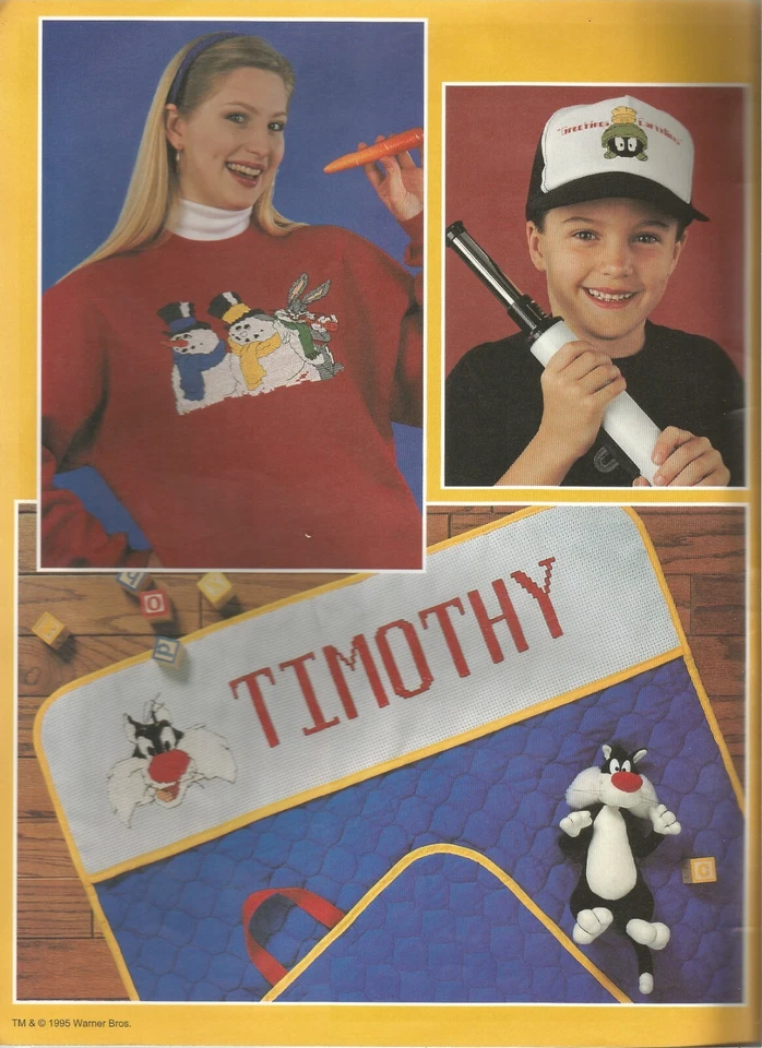 Counted Cross Stitch Patterns Looney Tunes Characters Tas Tweety Bugs Daffy N73 - Image 3 of 4