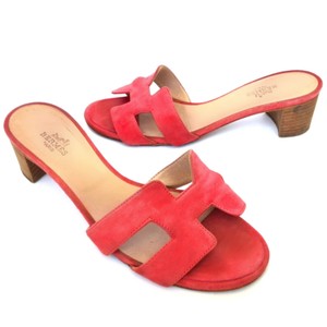 hermes block heel sandals