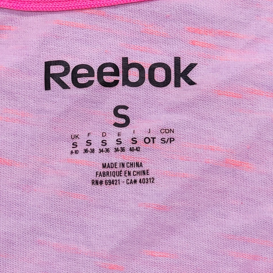 Camiseta Reebok Pullover Active Manga Corta Mujer Talla Pequeña S Rosa Foto 3 de 4