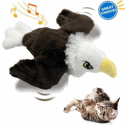 Interactive Cat Toys Flapping Eagle for Indoor Cats Rechargeable Cat Toy Vivid C