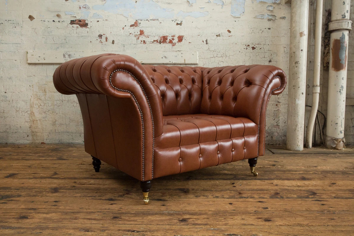 Chesterfield snuggle sales chair
