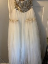 Sherri Hill white prom dress Size 6 Great Condition