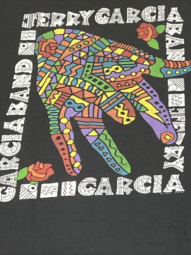 Jerry Garcia Band Black Long Sleeve T-shirt RAR 1990s vintage concert t-shirt, vintage, single stitch, B+ condition