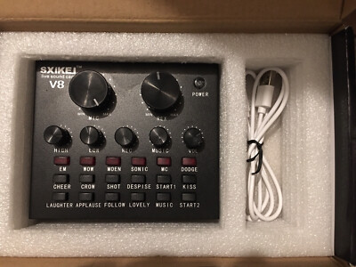 Live Sound Card - For Singing, Broadcasting, Music Ect.
