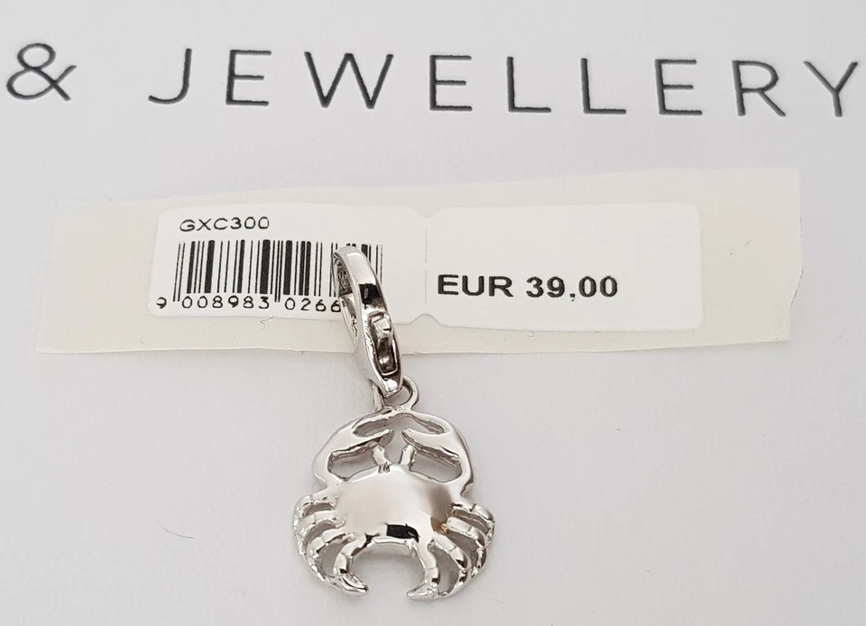 GOOIX CHARM Silber 925 er Charms Anhänger Sternzeichen Krebs silber neu 141