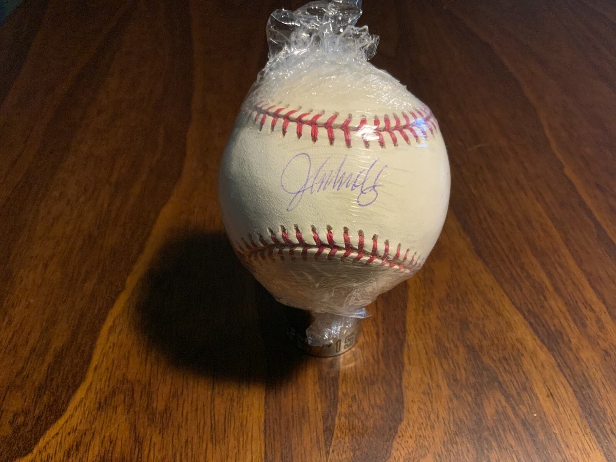 John Smoltz Official MLB Autographed Baseball Auto Signed Steiner Sticker