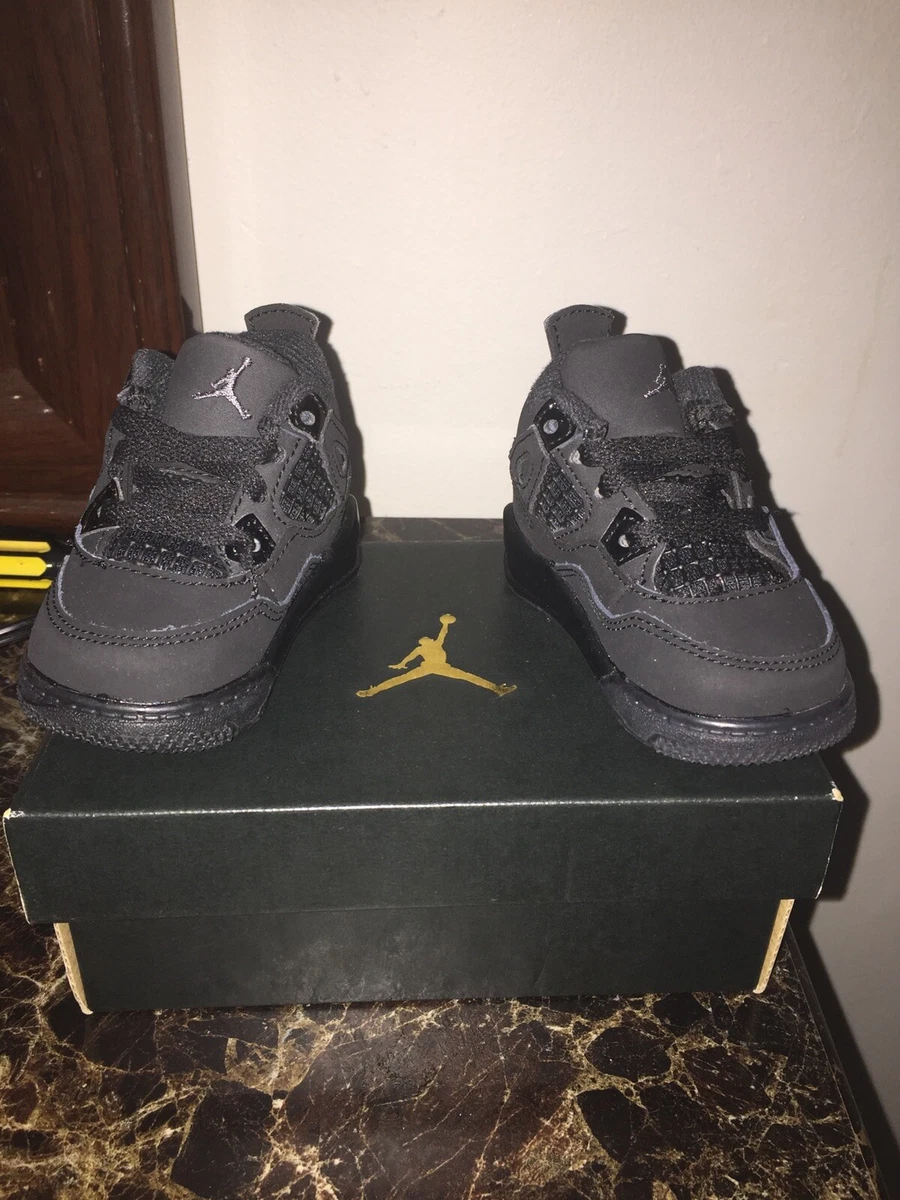 Baby Jordans 4 Retro Black Cat 2020 (TD) 3c