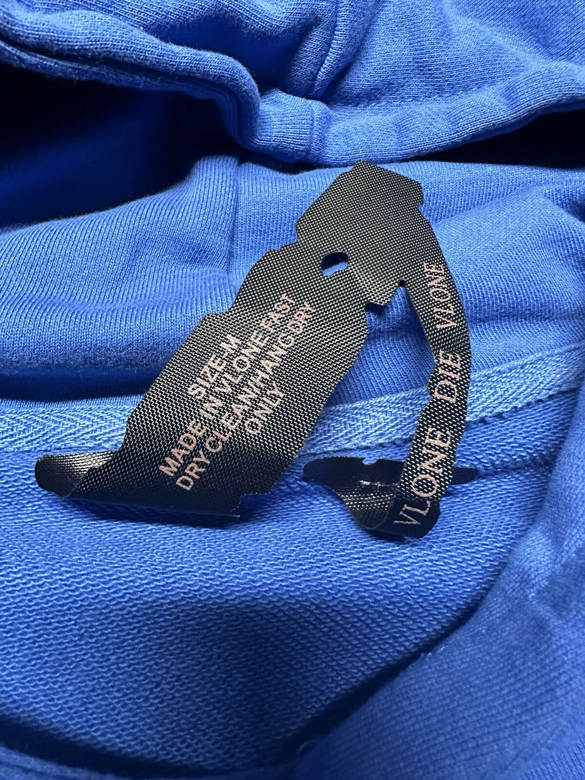 SAINT LAURENT (YSL) Felpa con cappuccio blu High Street Wear V taglia M US