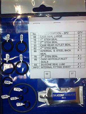 AQUALISA COLT, AQUARIAN & OPTO MAN/THERMO INTERNAL SEAL SET. 214004+. SP2