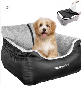 BurgeonNest Dog Car Seat for Small Dogs, Fully Detachable and Washable Cat Ca...