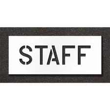 Rae Stl-108-70613 Pavement Stencil, Staff,  Stl-108-70613
