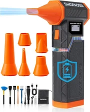 SMOFAOSU COMPRESSED AIR DUSTER, 300000RPM JET FAN ELECTRIC AIR BLOWER 3-SPEED