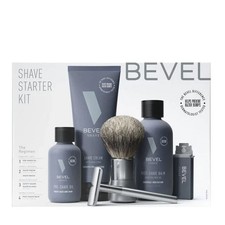 New BEVEL Shave Starter Kit, Shaving Kit for Men - Damaged box