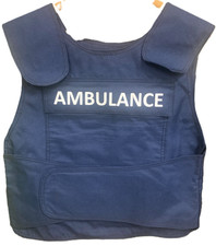 Stab Plate Carrier Vest Armour Cover Only Blue Ambulance (No Fillers Or Plates)