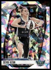 Sevgi Uzun Rookie RC 2024 Panini Prizm WNBA #92 Ice Prizms Dallas Wings