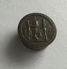 VINTAGE GRAND ARMY OF THE REPUBLIC BRASS LAPEL STUD BUTTON
