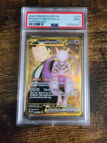 Pokemon TCG Team Rocket's Mewtwo 240/182 PSA 9 Mint