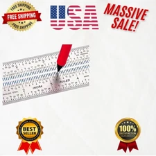 Modern 12-Inch Marking Rule with Micro-Fine Graduations for Exact Measurements