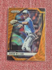 2025 Prizm Carson Williams Orange Wave Rookie /49 - Rays