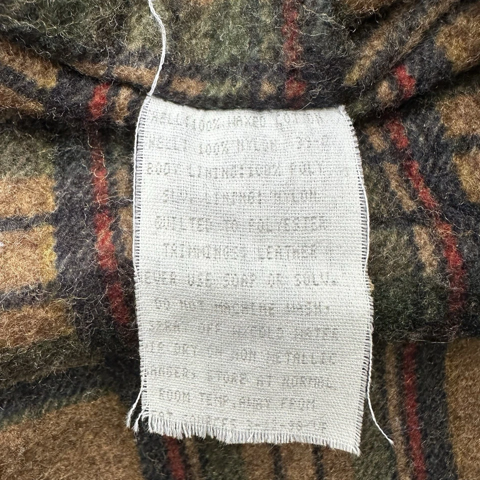 Chaqueta de Trabajo Vintage Holloway Riverton Carbón XL Lona Encerada Forrada a Cuadros EE. UU. Foto 4 de 4