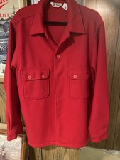 VTG Boy Scouts Of America Official Red Wool/ Nylon Jacket. Size 48
