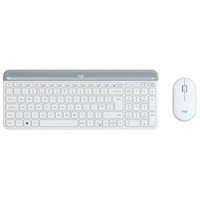 Logitech MK470 Slim Combo Tastatur-Maus-Set Kabellos Weiß