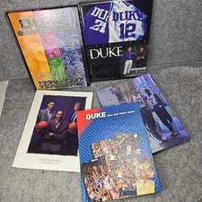 Collection Of DUKE Basketball Yearbooks 93-98 and 85-86 Press Guide, 5 Books