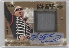2021 Upper Deck AEW Spectrum On the Mat Relic 9/25 Christopher Daniels Auto 09q5