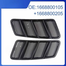 Pair Front Hood Vent Air Mesh Grille Trim Cover Fit For Mercedes W166 Glglegls