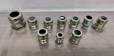 Aluminum Cable Glands Of Different Sizes ( Lot Of 26)